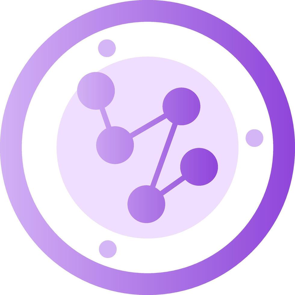 Connection Glyph Gradient Icon vector