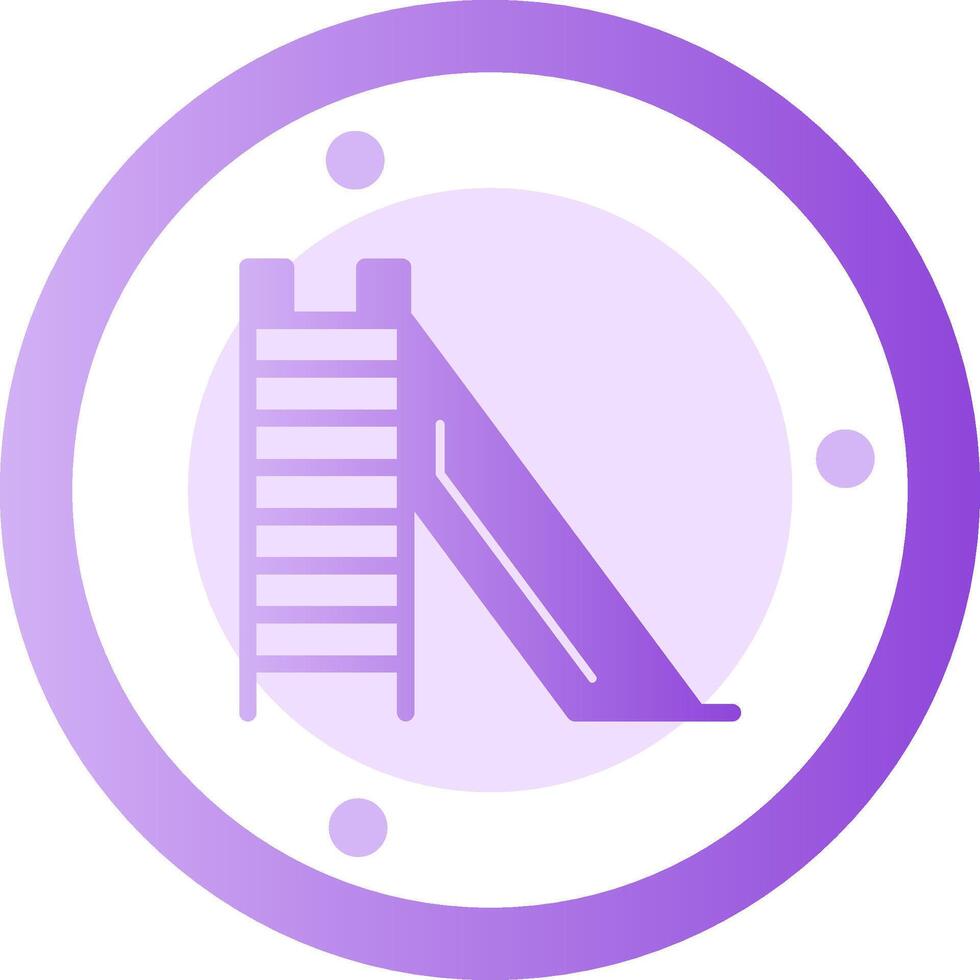 Slide Glyph Gradient Icon vector