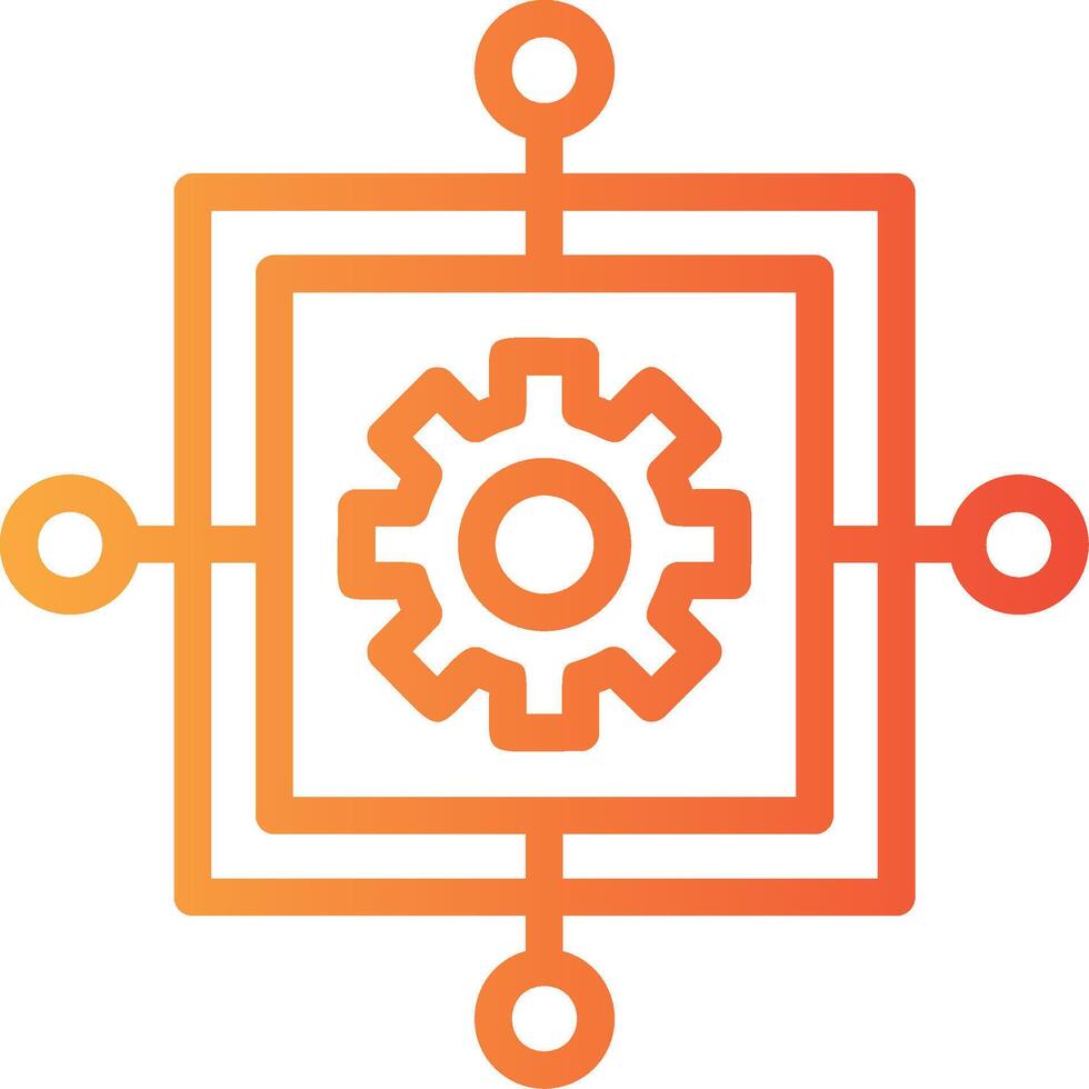 Scope Creep Linear Gradient Icon vector