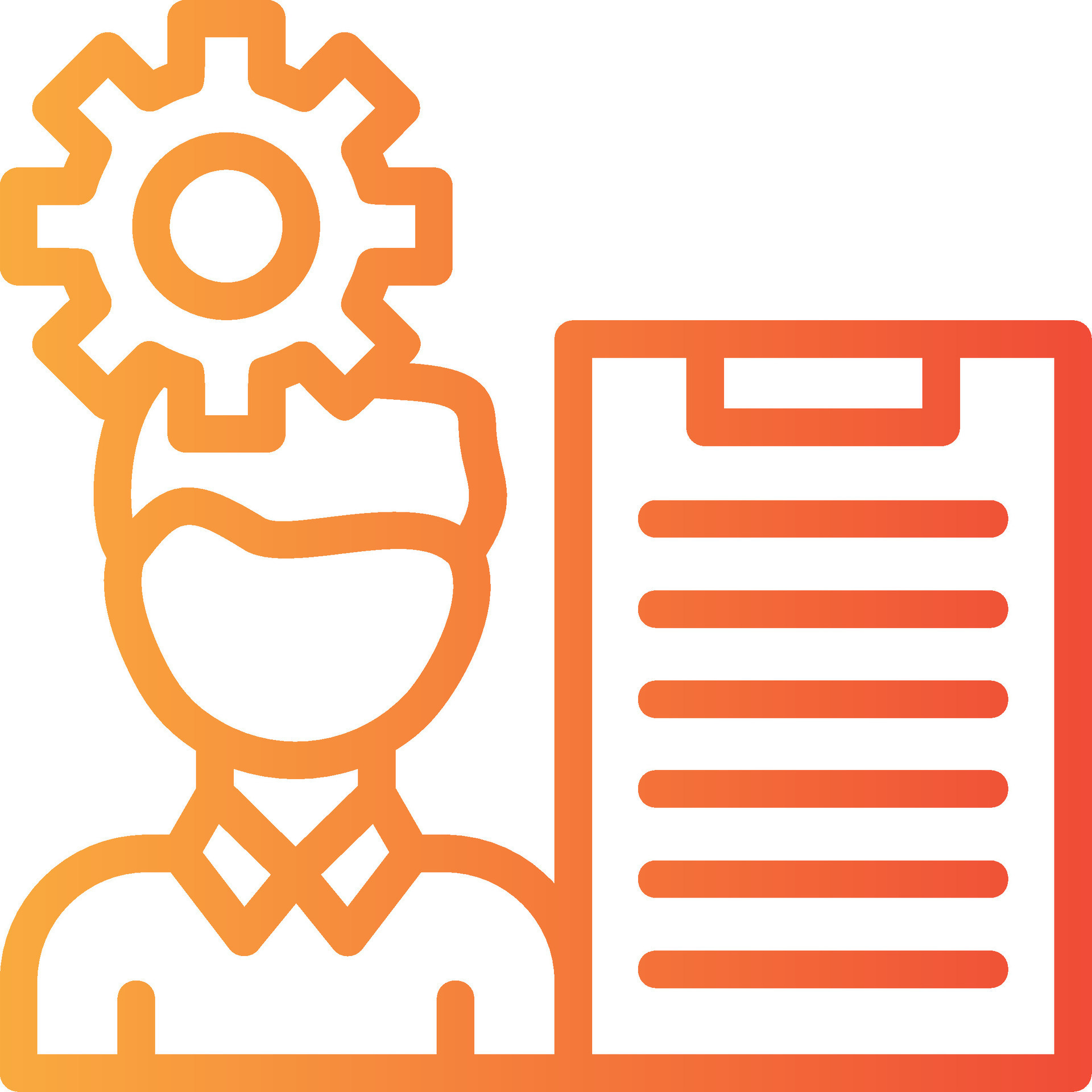 Project Manager Linear Gradient Icon 40870583 Vector Art at Vecteezy
