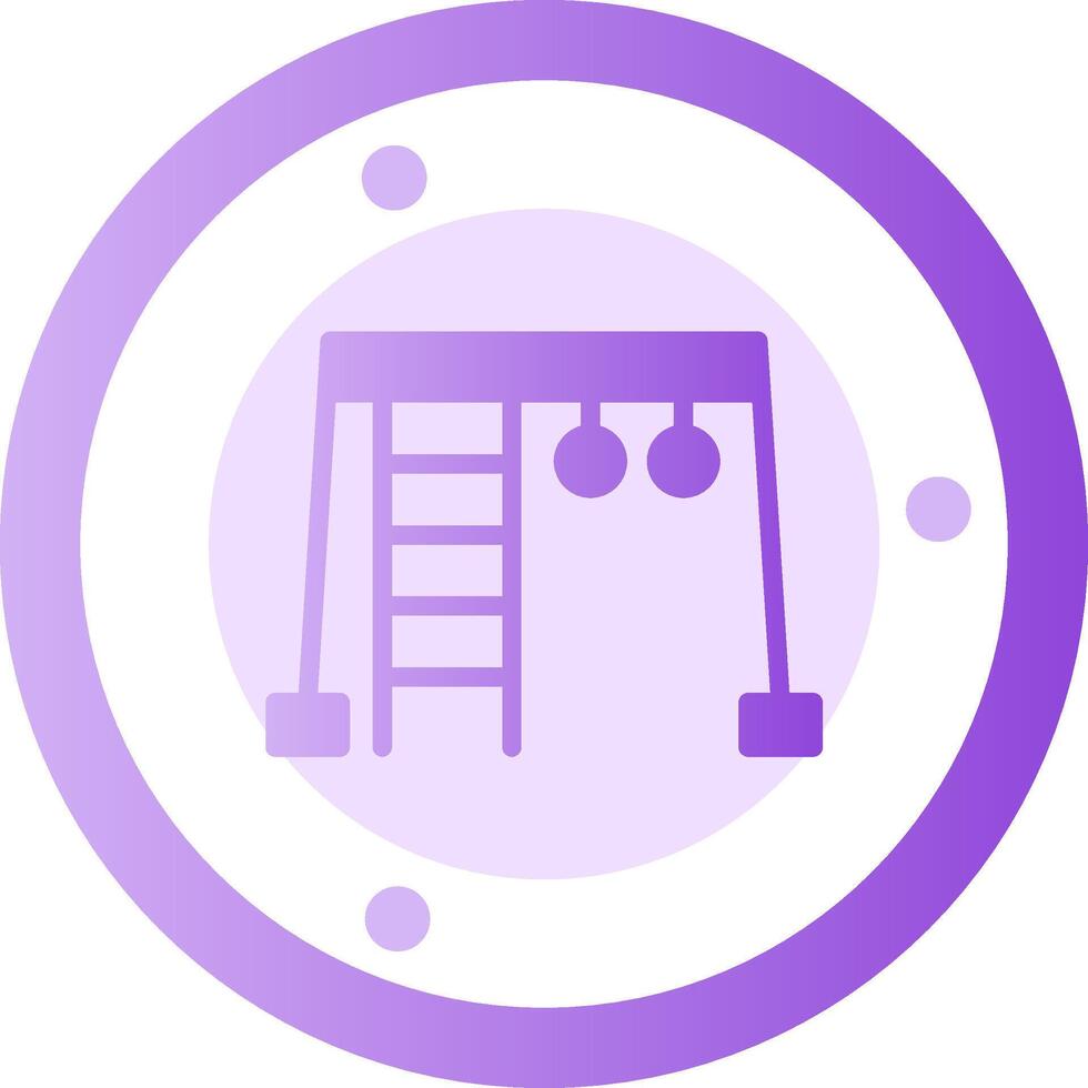 Jungle Gym Glyph Gradient Icon vector