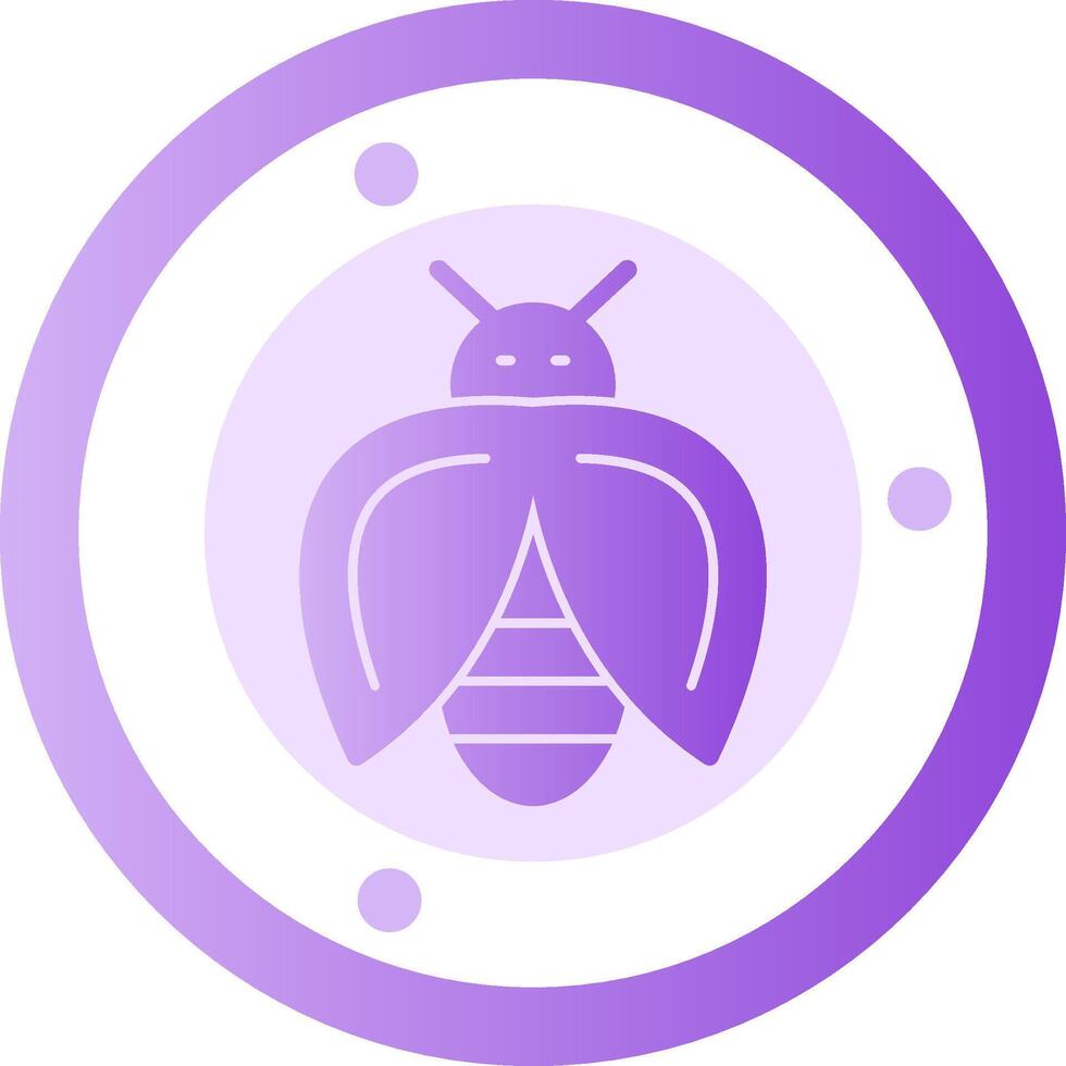 Firefly Glyph Gradient Icon vector