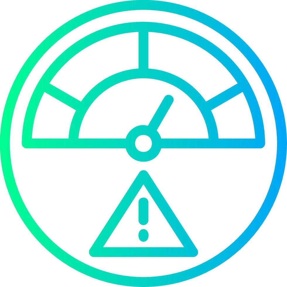 Risk Linear Gradient Icon vector