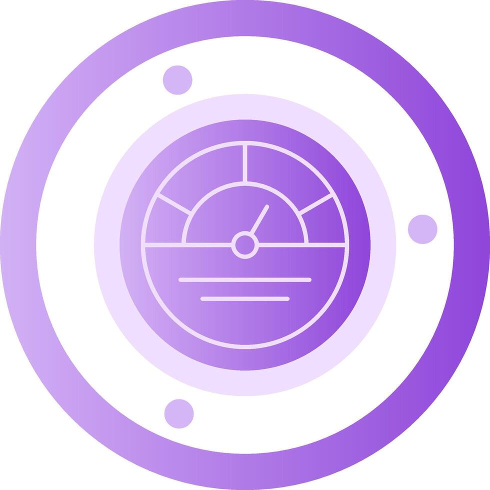 KPI Glyph Gradient Icon vector