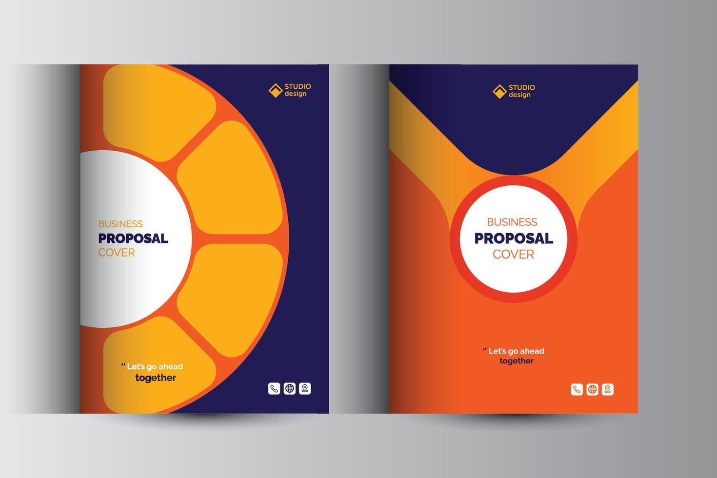 Corporate Business Proposal Cover Design Template vector