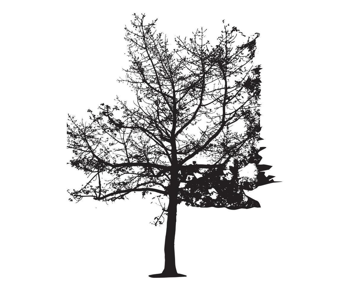 Tree Silhouette vector artwork Concepts Design Elements