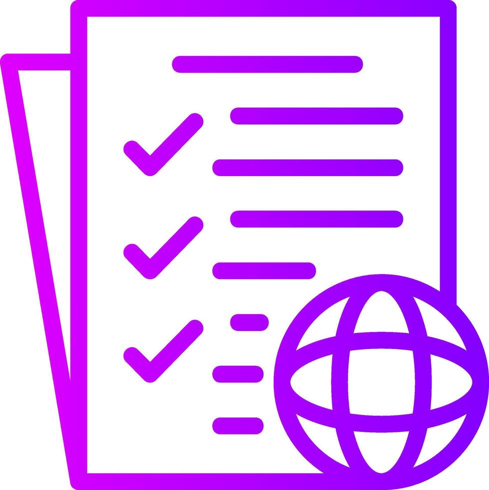 Governance Linear Gradient Icon vector