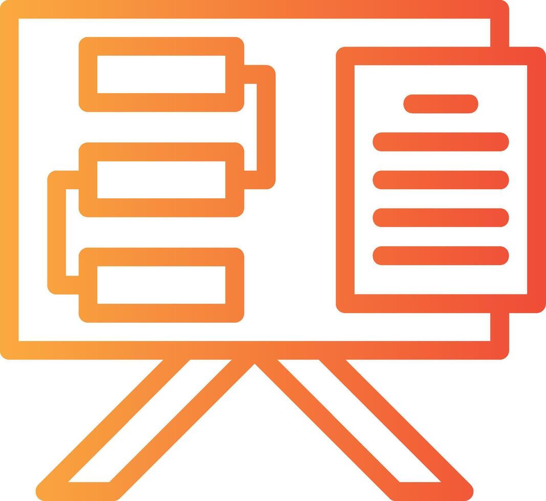 Lessons Learned Linear Gradient Icon vector