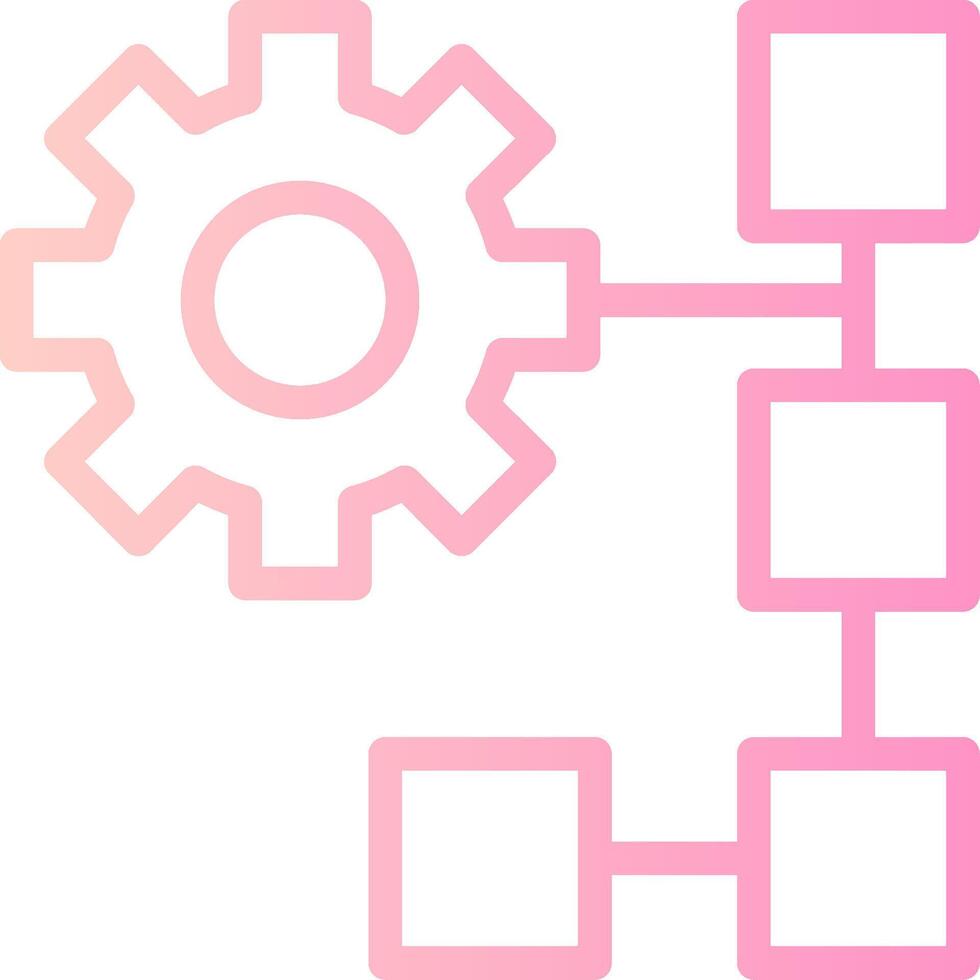 Resource Linear Gradient Icon vector