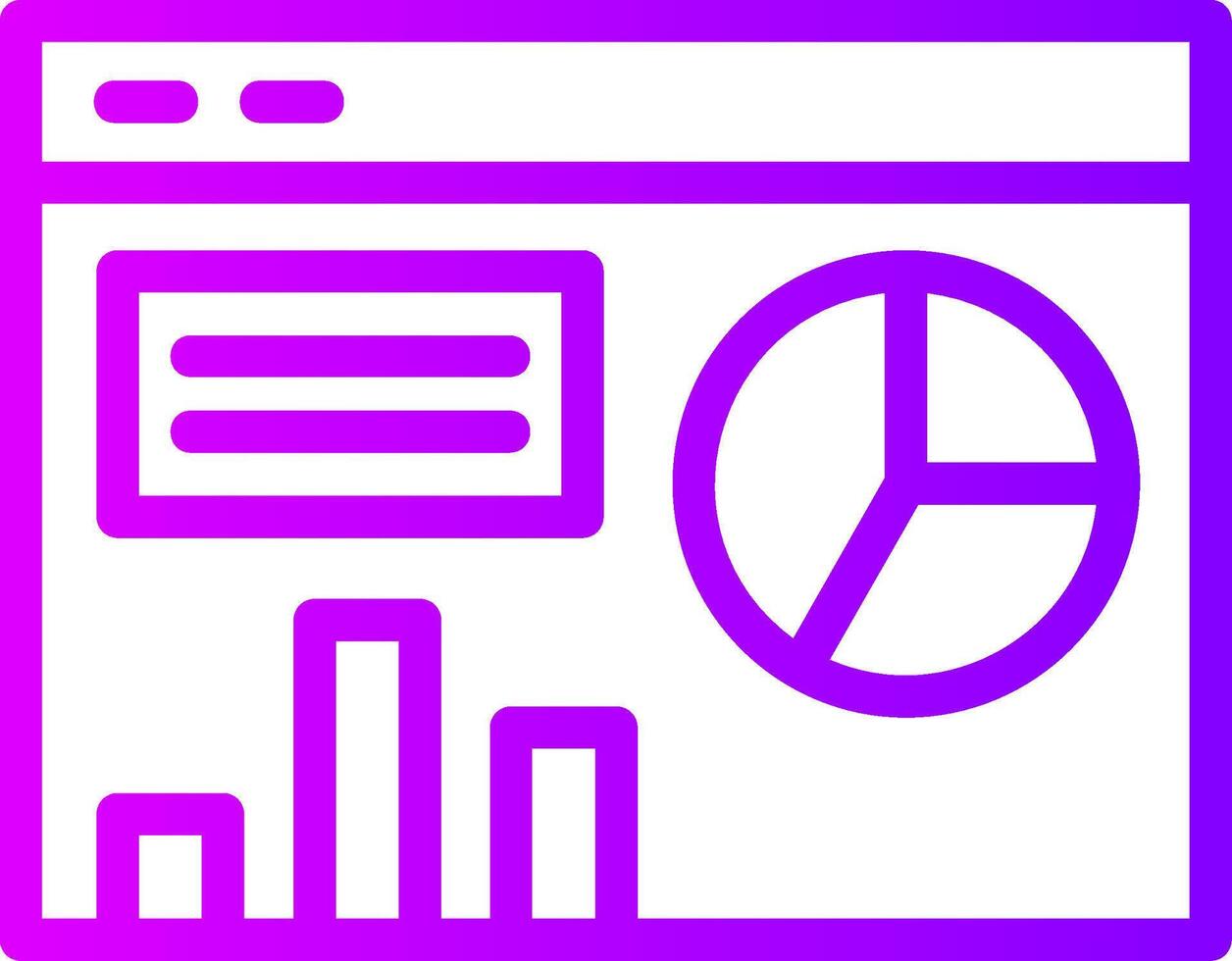 Dashboard Linear Gradient Icon vector