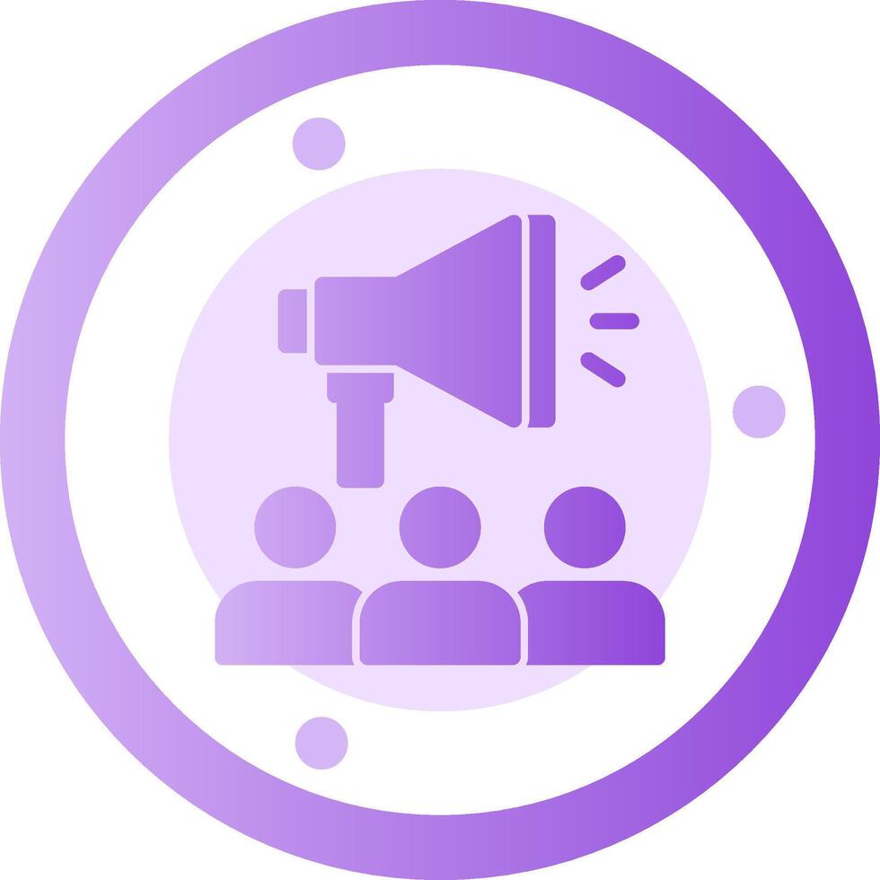 Employee Engagement Glyph Gradient Icon vector