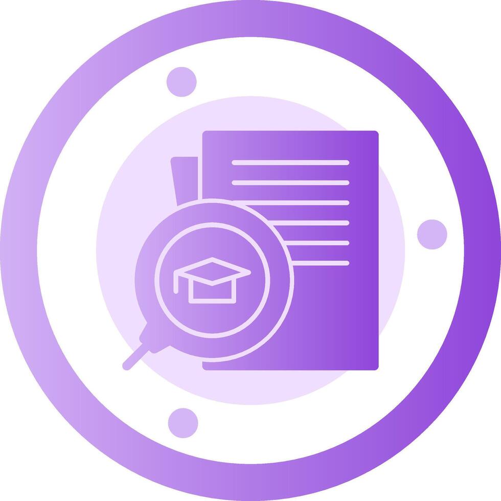 Education Glyph Gradient Icon vector