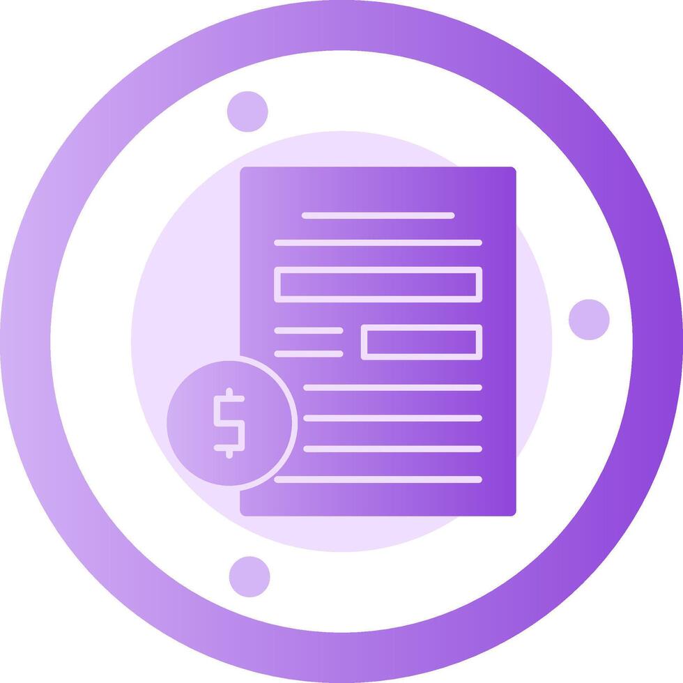 Compensation Glyph Gradient Icon vector