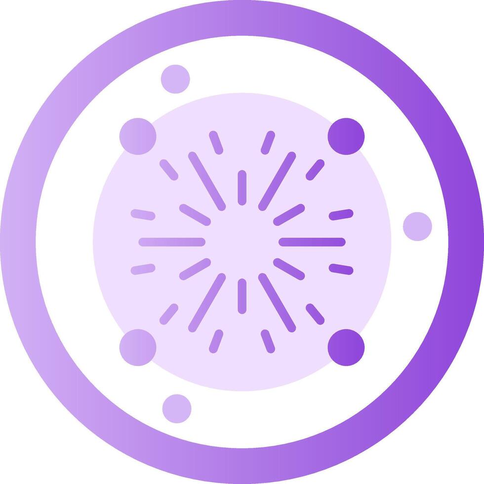 Firecracker Glyph Gradient Icon vector