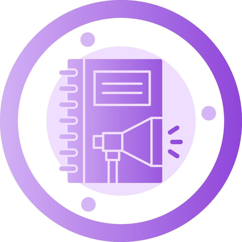 Employee Handbook Glyph Gradient Icon vector