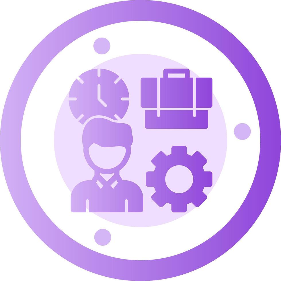 Flexibility Glyph Gradient Icon vector