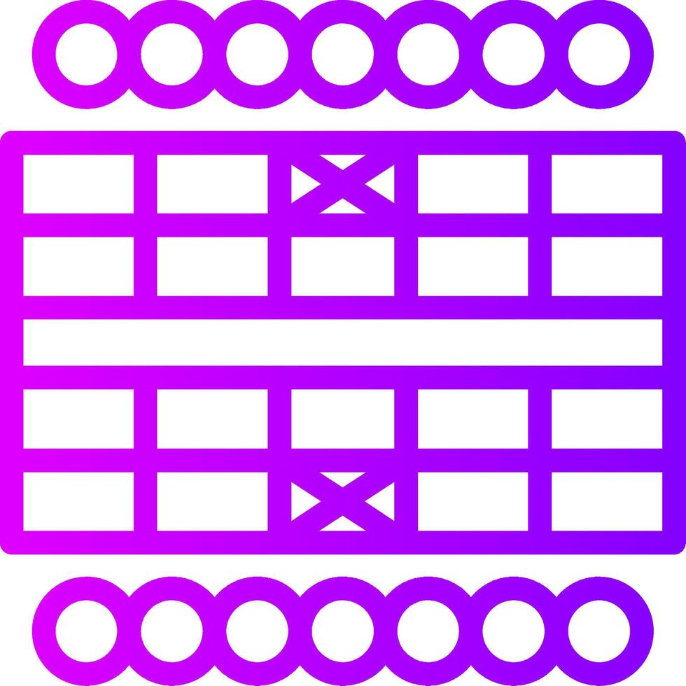 Chinese Chess Linear Gradient Icon vector