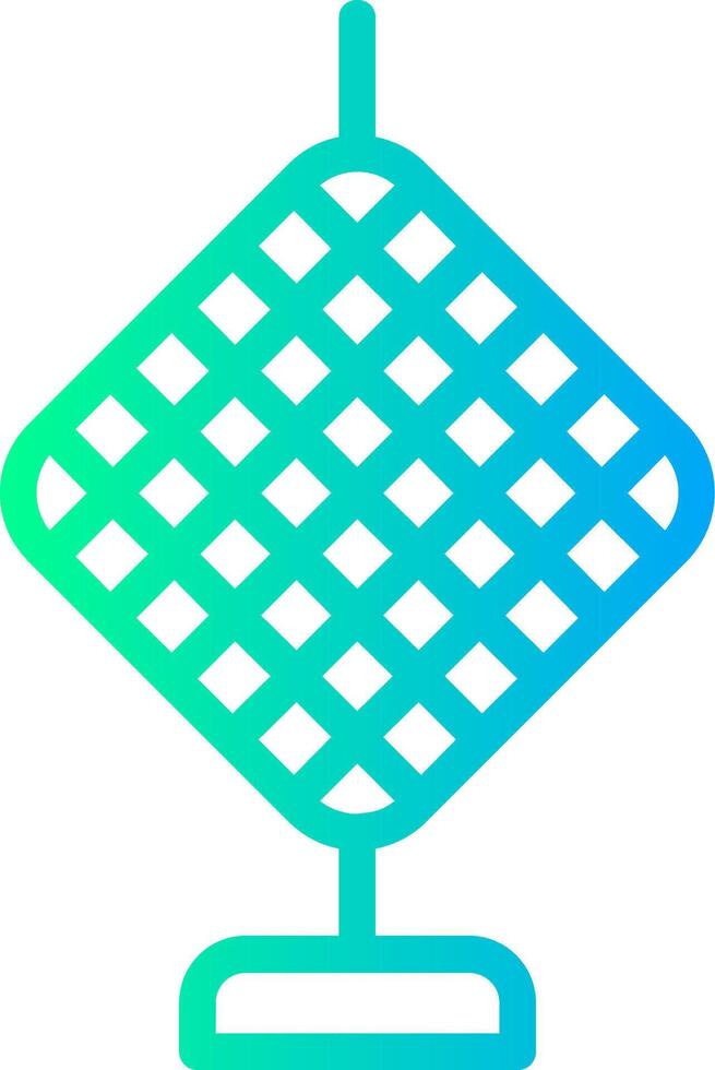 Chinese Knot Linear Gradient Icon vector