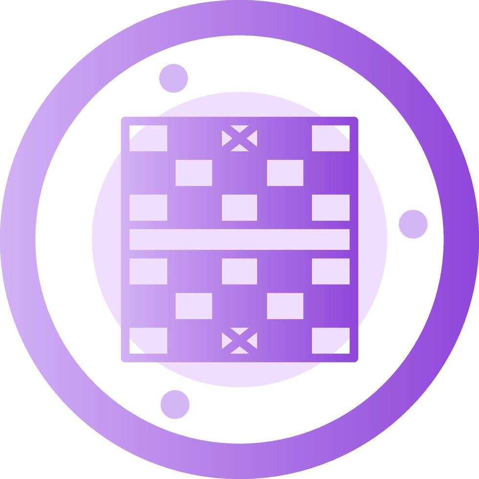 Chess Board Glyph Gradient Icon vector