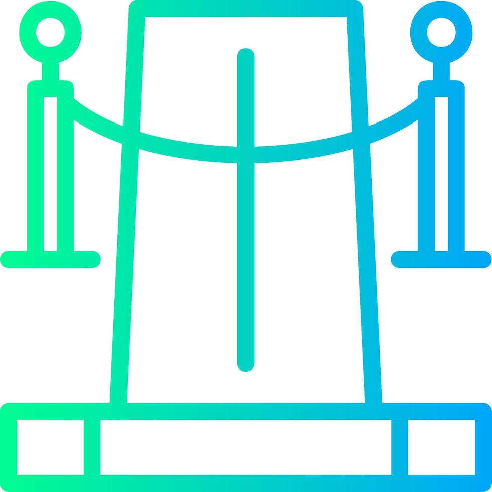 Red Carpet Linear Gradient Icon vector