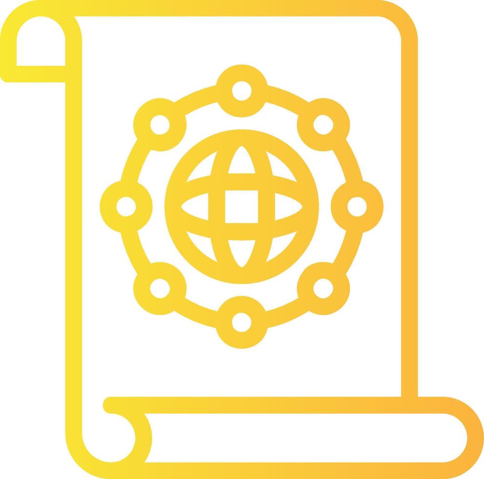 Unity Quest Linear Gradient Icon vector