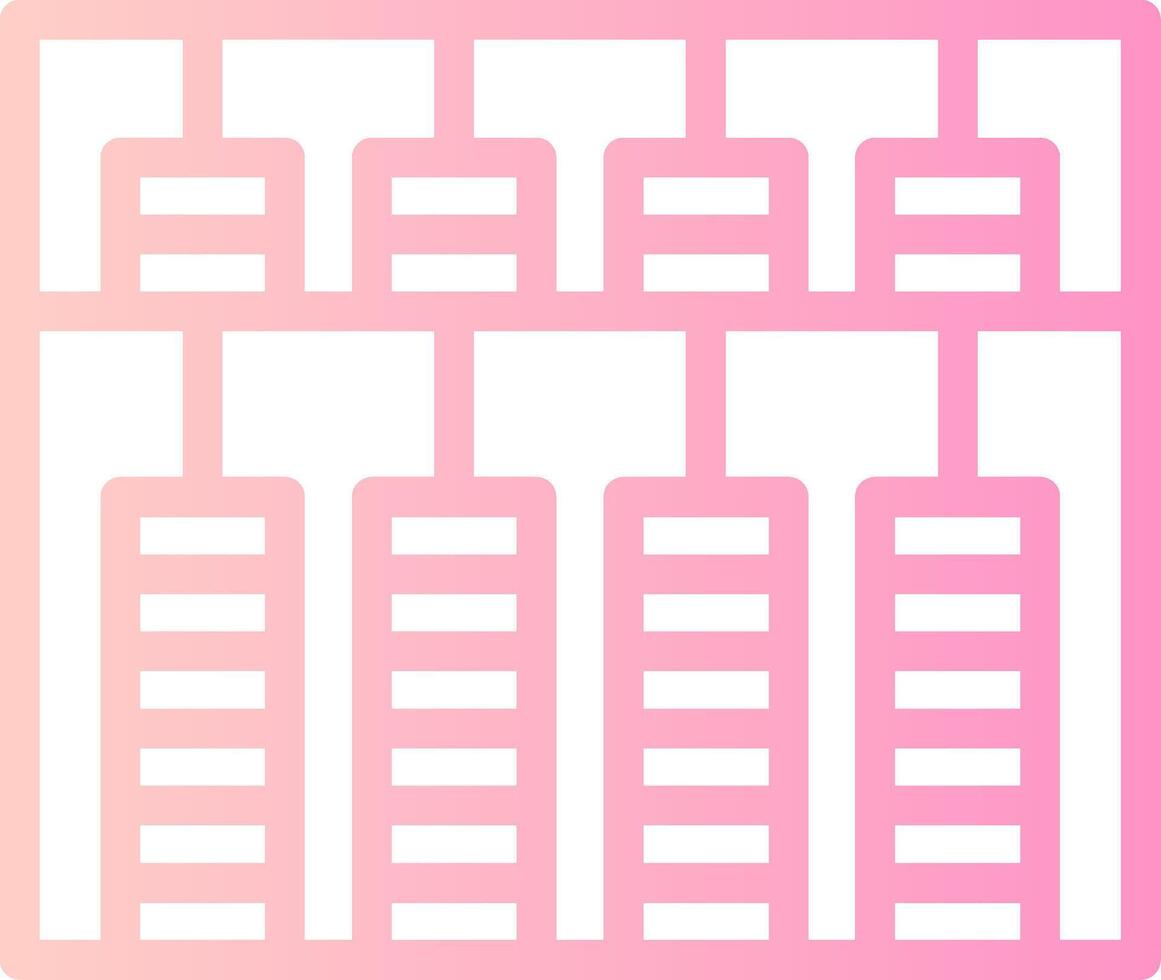 Abacus Linear Gradient Icon vector