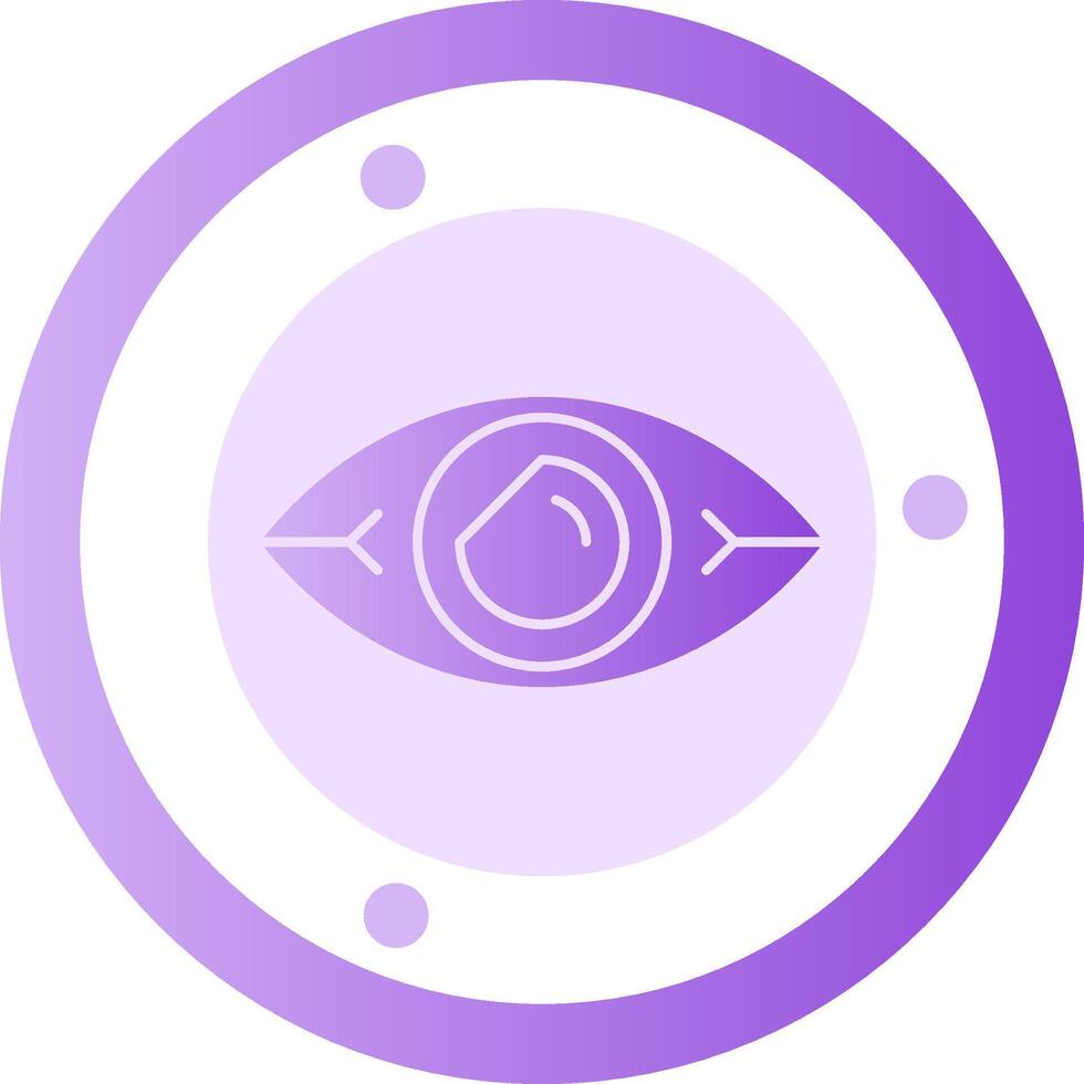 Vision Vibe Glyph Gradient Icon vector