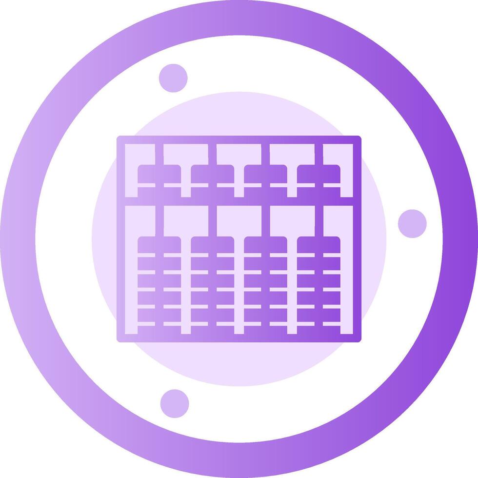 Abacus Glyph Gradient Icon vector
