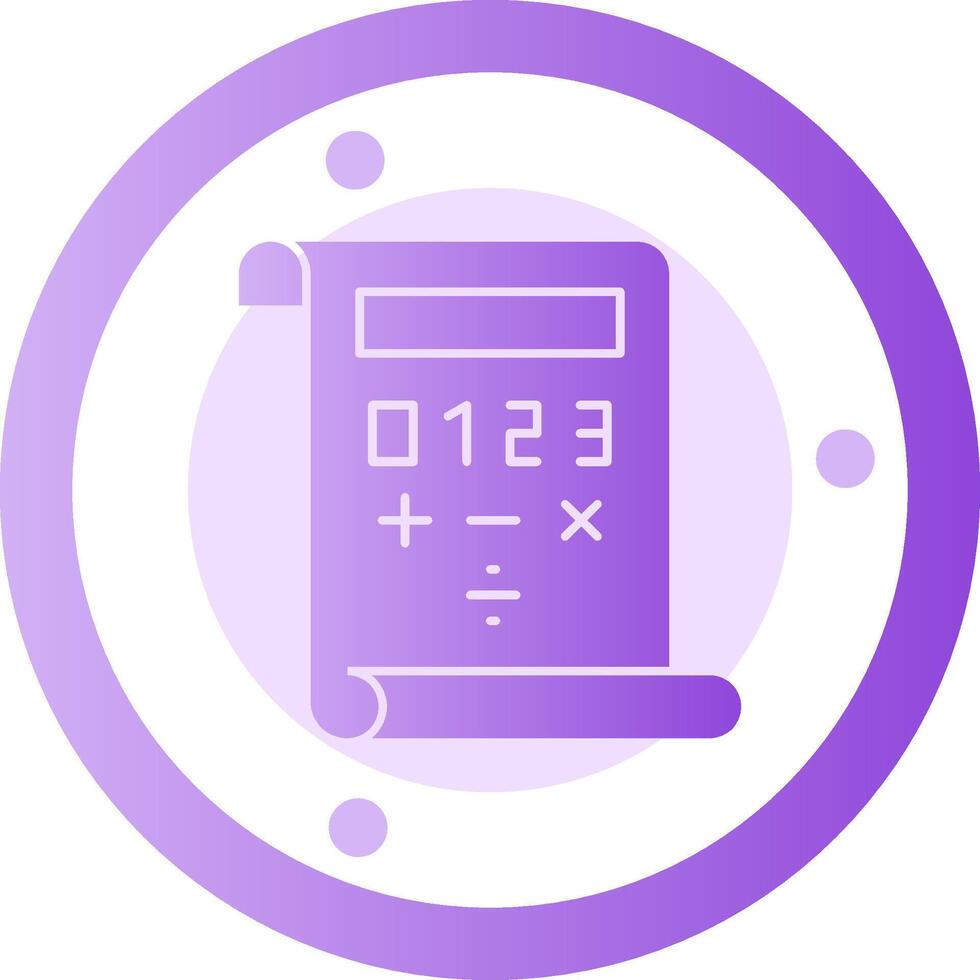 Quest Quotient Glyph Gradient Icon vector