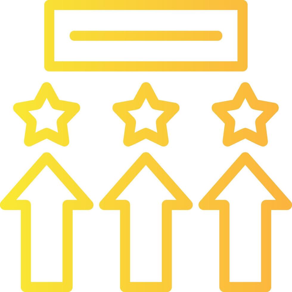 Elevate All Linear Gradient Icon vector