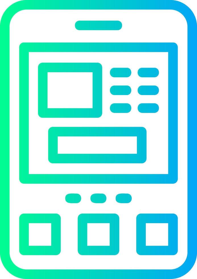 ATM Linear Gradient Icon vector