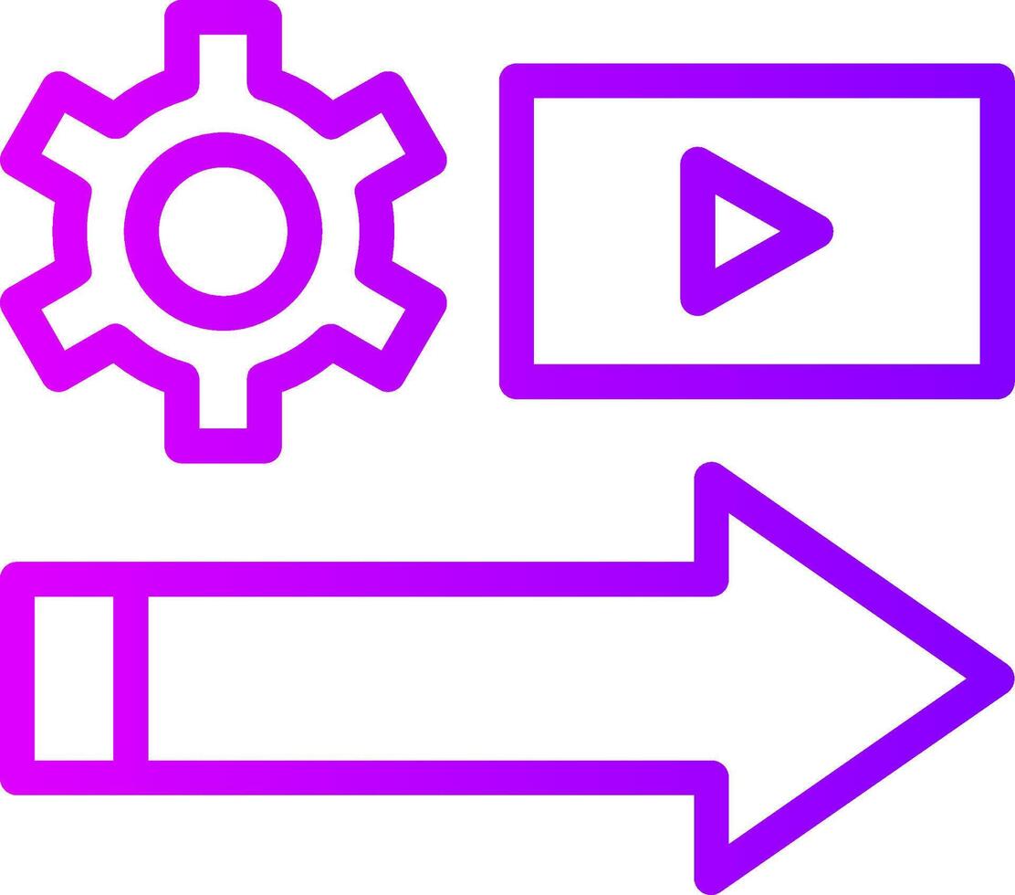 Shift Stream Linear Gradient Icon 40871743 Vector Art at Vecteezy
