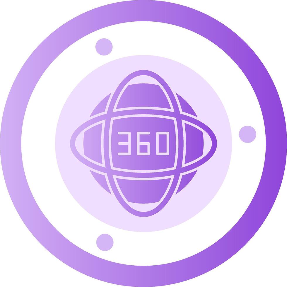 Impact 360 Glyph Gradient Icon vector