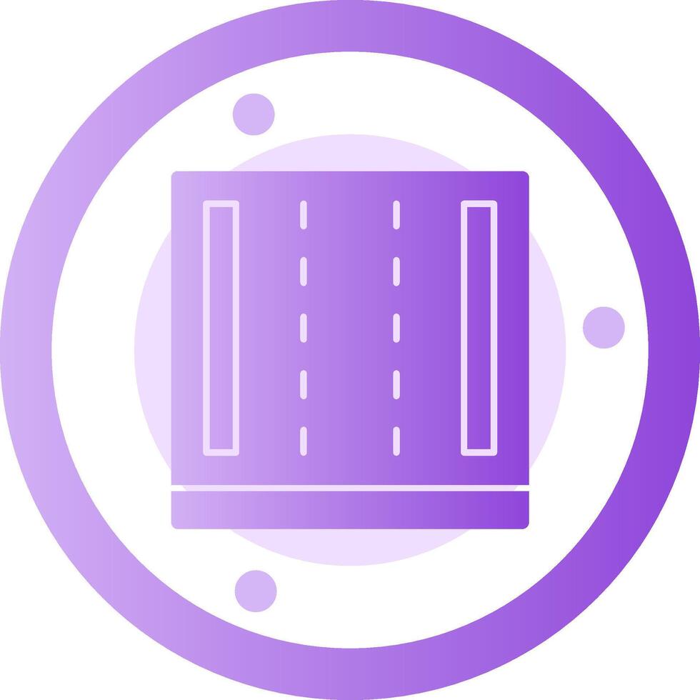 Highway Glyph Gradient icon vector
