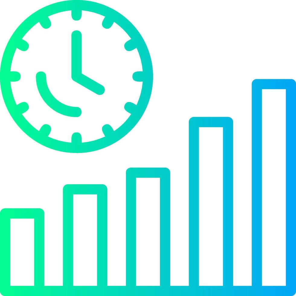 Thrive Trail Linear Gradient Icon vector