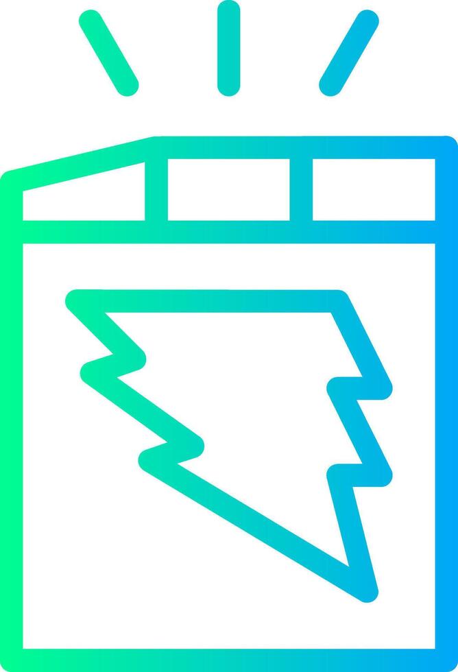 Shift Stride Linear Gradient Icon vector