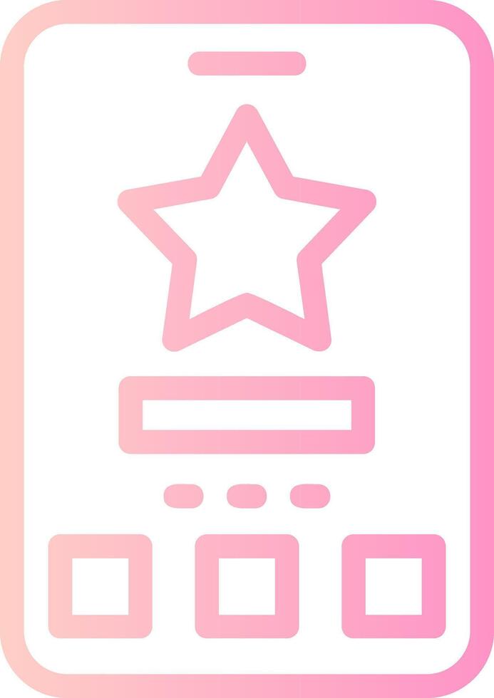 Star Linear Gradient Icon vector