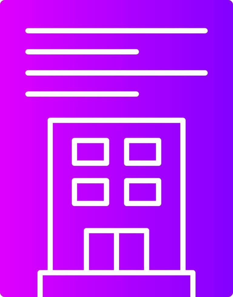 Industry Regulations Glyph Gradient Icon vector