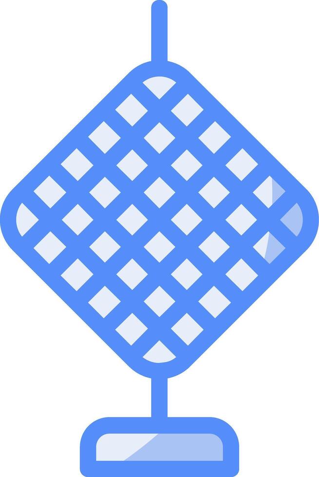 Chinese Knot Line Filled Blue Icon vector