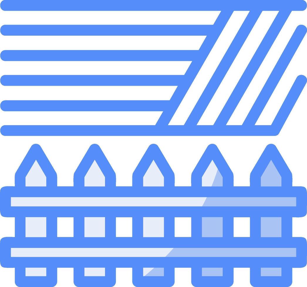 Farm Line Filled Blue icon vector