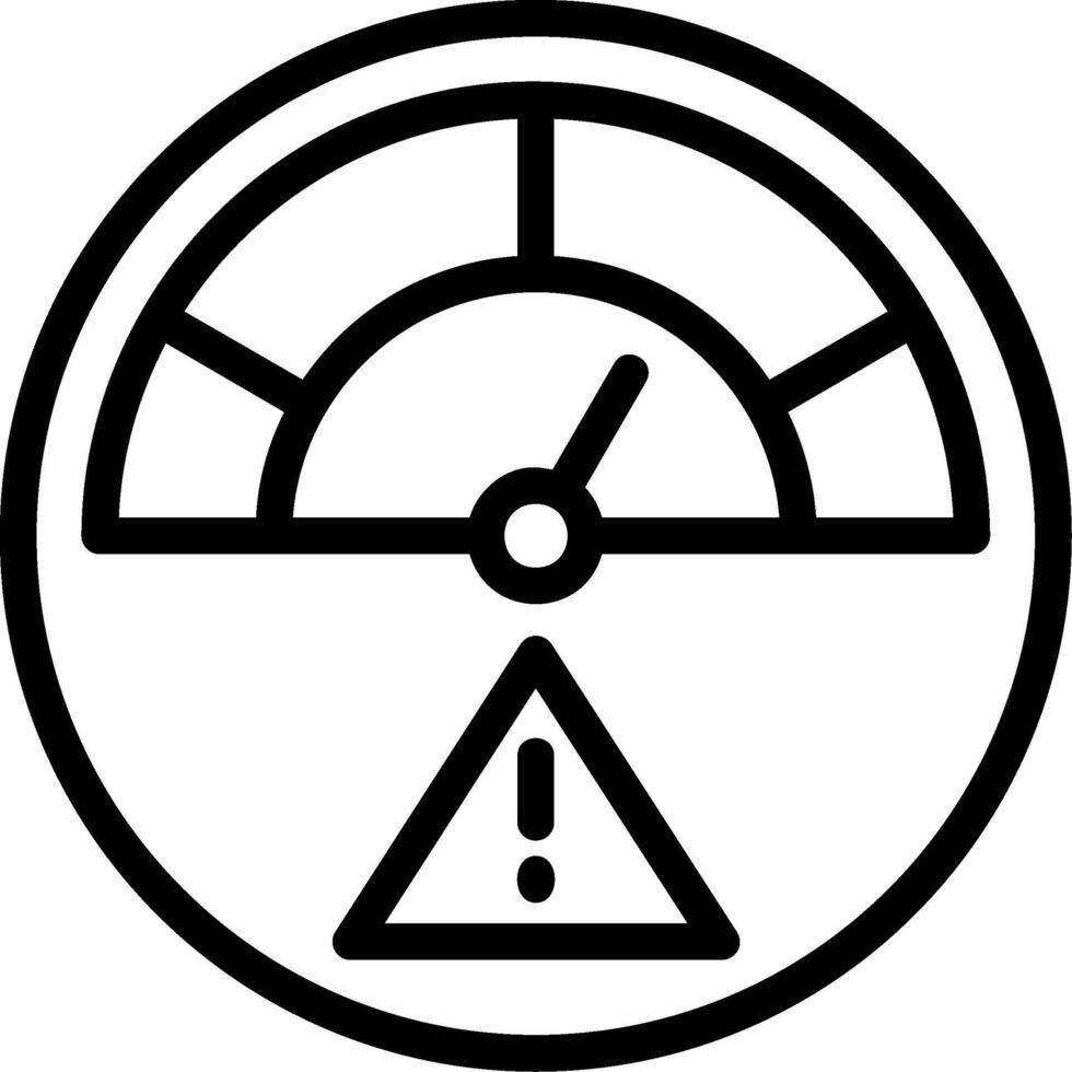 Risk Line Icon vector