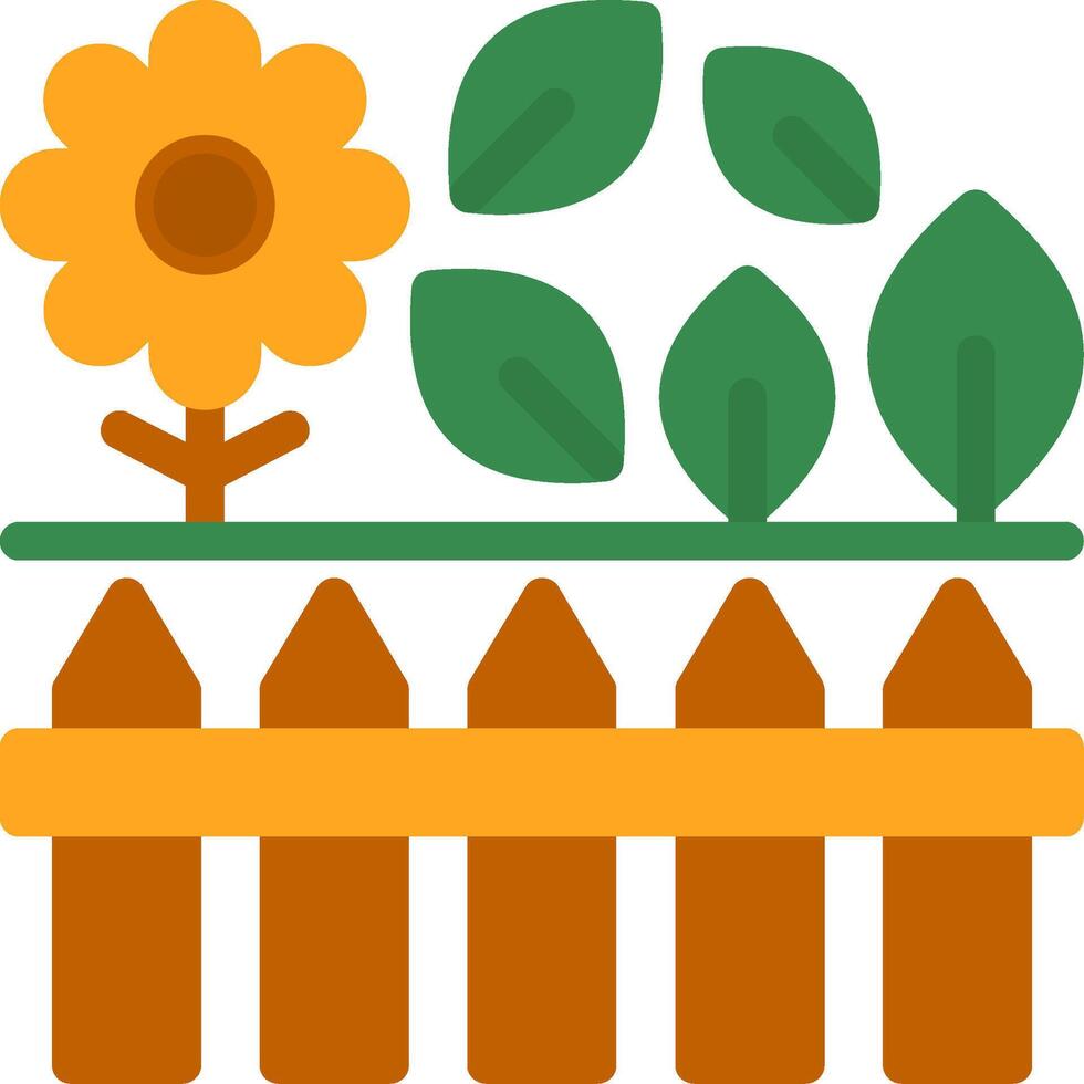 Garden Flat Icon vector