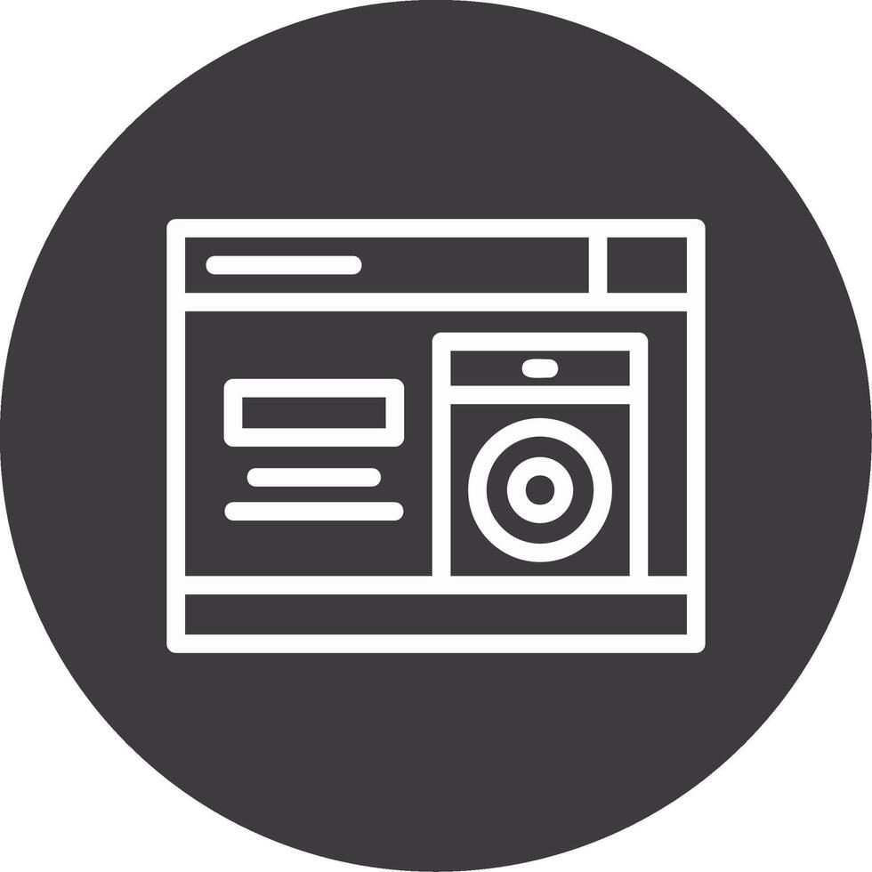 Speaker Outline Circle Icon vector