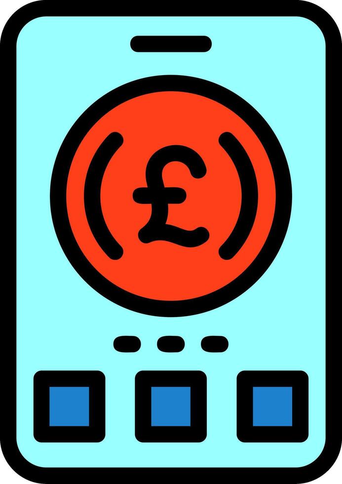 Pound Sign Line Filled vector