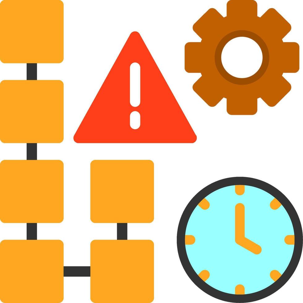 Risk Management Flat Icon vector