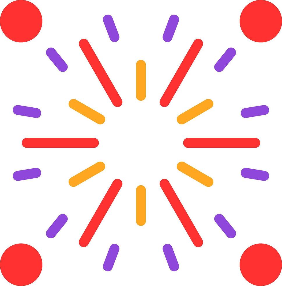 Firecracker Flat Icon vector