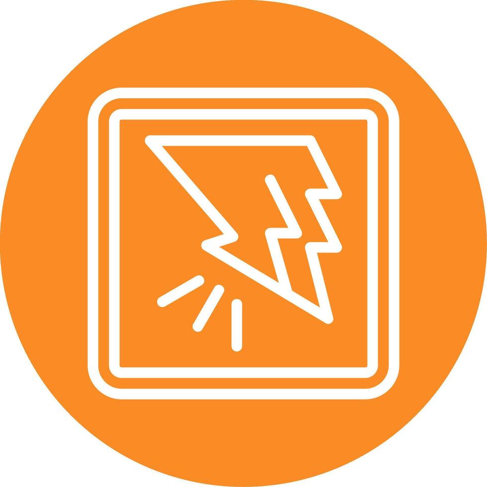 Bold Burst Outline Circle Icon vector