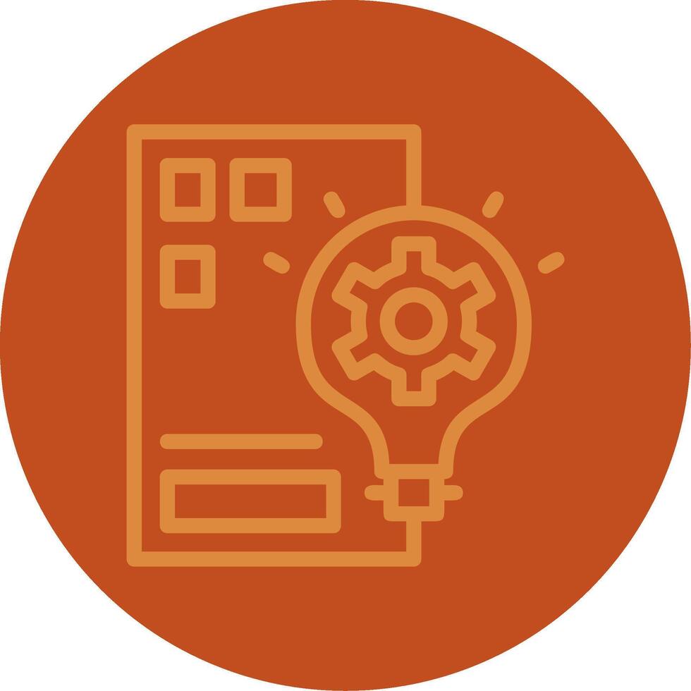 Inspire Invent Line Multi color Icon vector