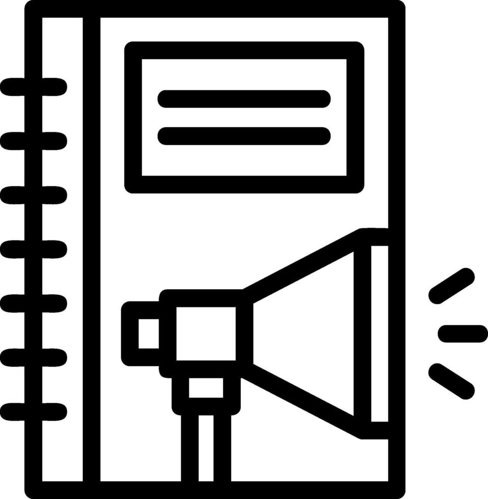 Employee Handbook Line Icon vector