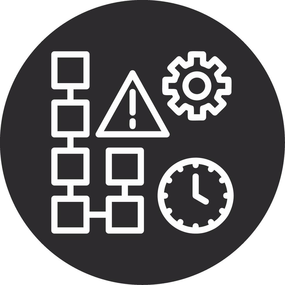 Risk Management Inverted Icon vector